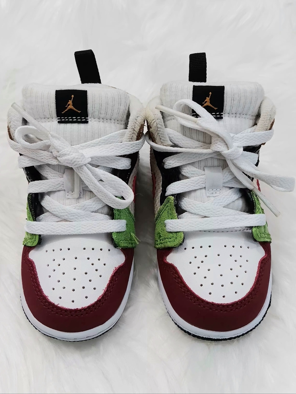 Nike Air Jordan 1 Mid Messy Room Boys 10C Athletic Shoes Sneakers DR6959-100